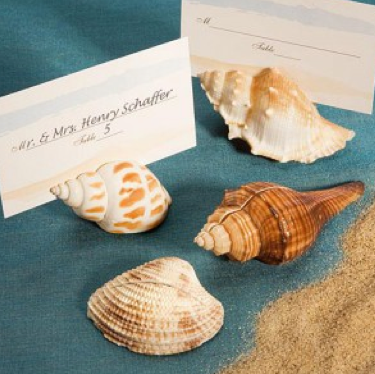 beach-wedding-theme-seashell-placecard-holders-wedding-favors Weddingfavors.org Seashell Favors