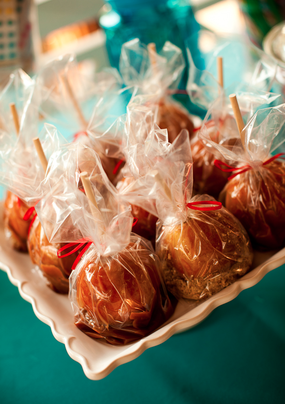 caramel-apples-documentary-associates Caramel dipped apples for halloween table style