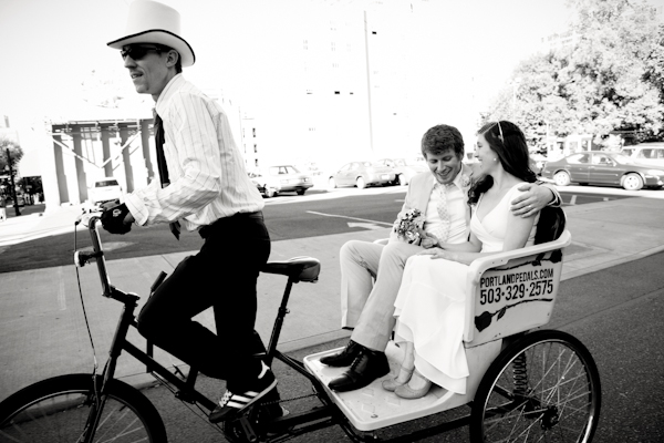 pedicab-portland-eco-friendly-green-wedding-transportation-brenton-salo pedicab portland eco friendly green wedding transportation brenton salo