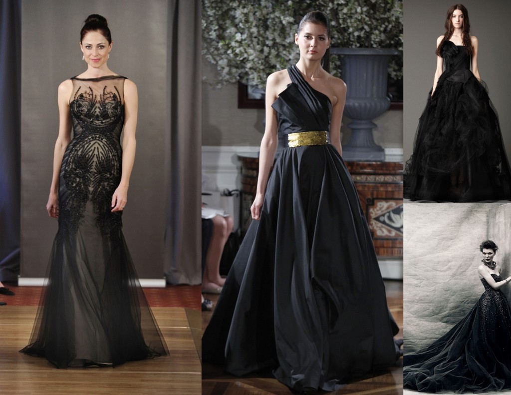 black-wedding-dress-ines-di-santo-vera-wang-romona-keveza black wedding dress ines di santo vera wang romona keveza