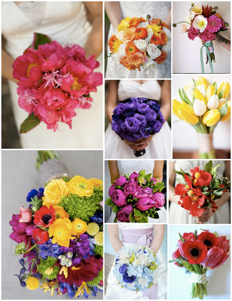 Bright cheerful bouquets