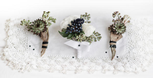Boutonnieres by Gilly Flowers & Events