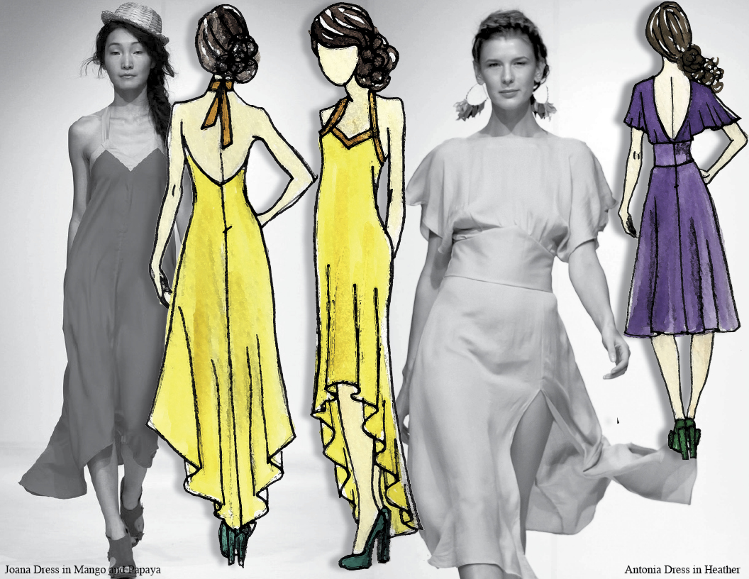 auralis studio bridal party bridesmaid dresses eco friendly