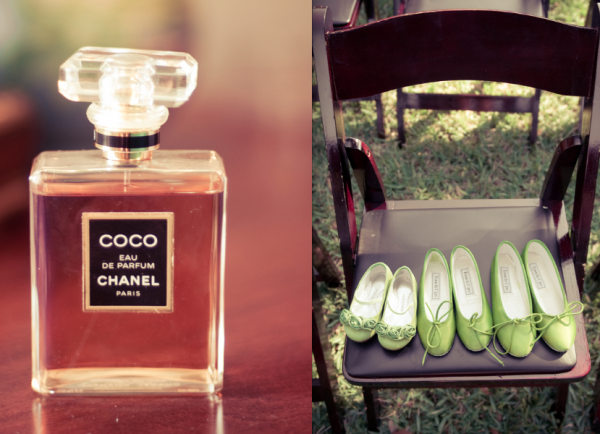 Orlando Wedding - Coco Chanel and green shoes