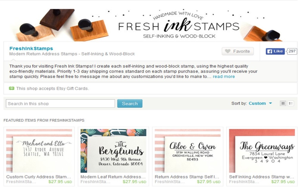 Eco-Friendly-Weddings-Green-Weddings-Ink-Stamps-Etsy-Fresh-Ink-Stamps